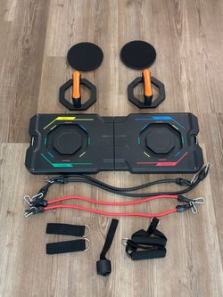 Push Up Board Set with Resistance Bands
