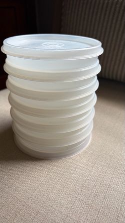 Vintage Tupperware Hamburger Patty Keepers Set of 6