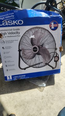 Lasko 20" 3-Speed High Velocity, Pivoting Head Floor or Wall Fan
