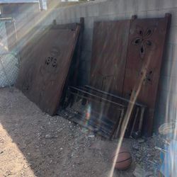 Metal Sheets For Fencing, 4 Feet And A Half Tall And 8 Feet Wide And There About 5 pieces