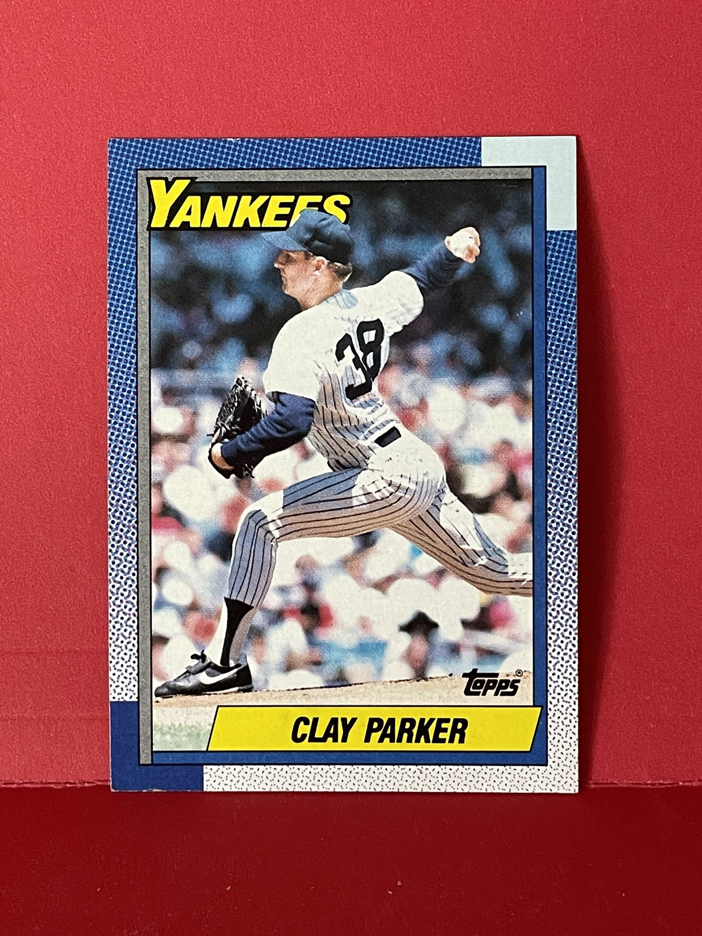 1990 Topps # 511 Clay Parker New York Yankees (Baseball Card) NM/MT Yankees