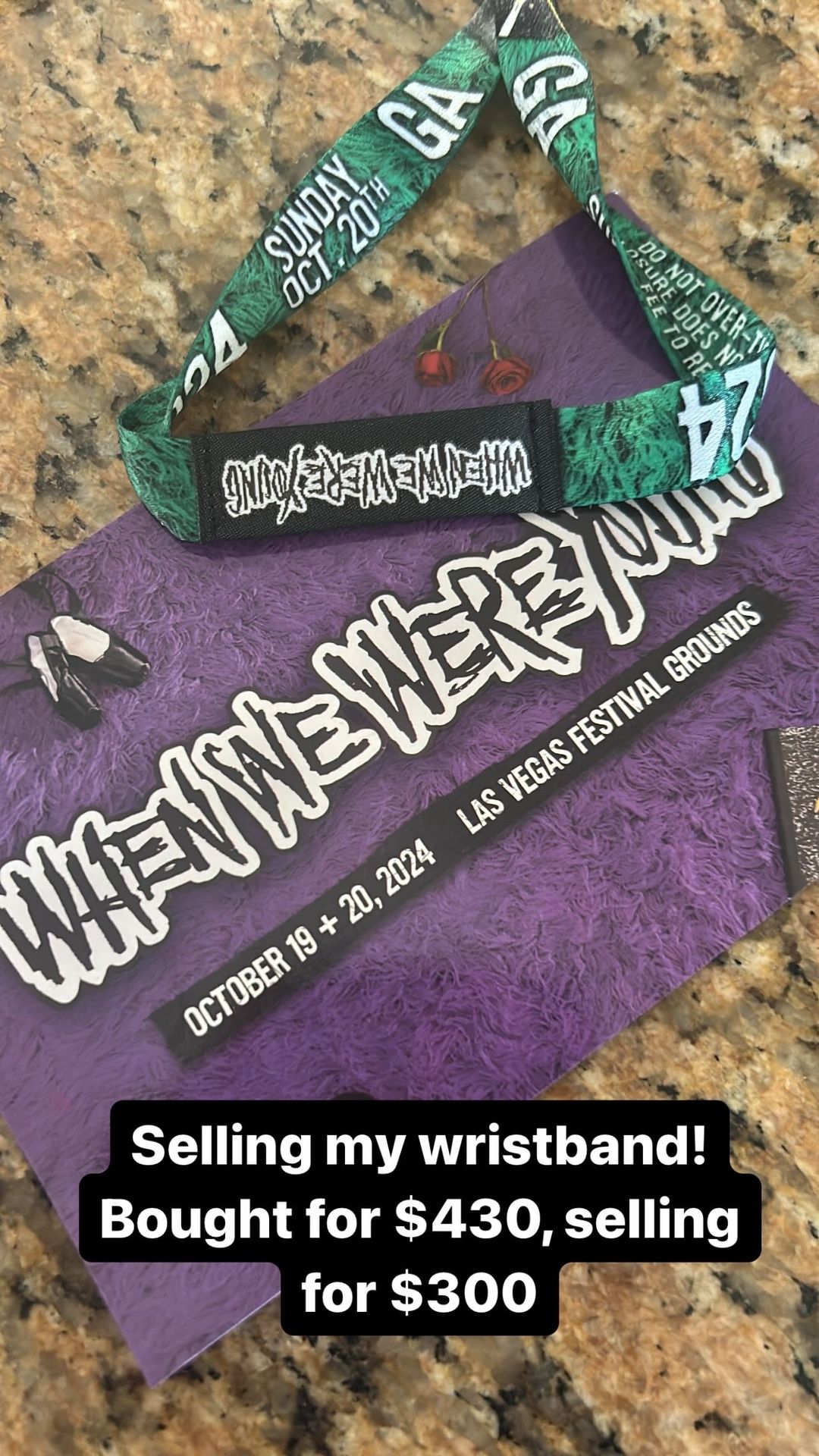 When We Were Young Ticket