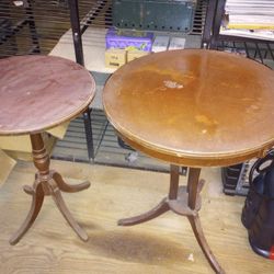 2 Antique Lamp Tables