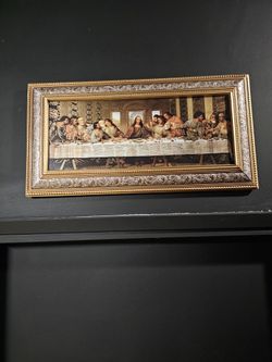 Gold Framed Vintage Jesus Art