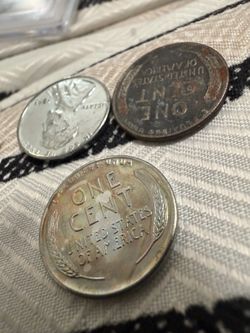 Coins - Steel Pennies from WW2.