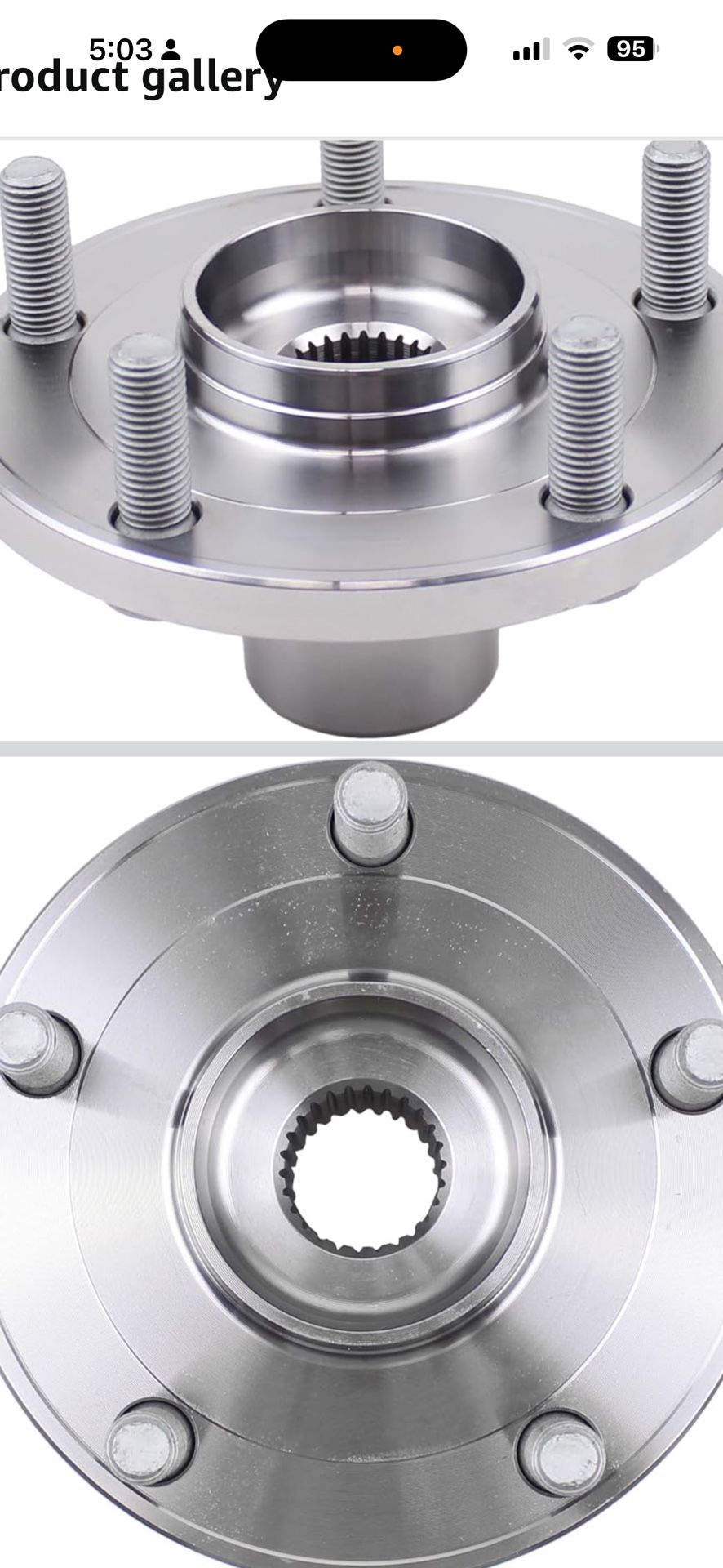 MOTOKU Front Wheel Hub Bearing Assembly for Toyota Camry 2.4 2004-2011, Camry 2.5Non-Hybrid 2012-2017, Highlander 3.0 3.3 AWD 2001-2005, Highlander 3.