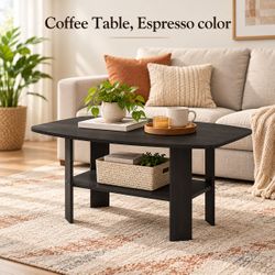 COFFEE TABLE 35" x 21" ESPRESSO COLOR