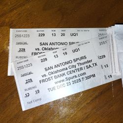 SPURS VS OKC DECEMBER 23RD