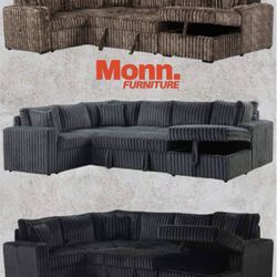 Multiple Colors Fluffy Sectional Need Gone Today $10DOWN