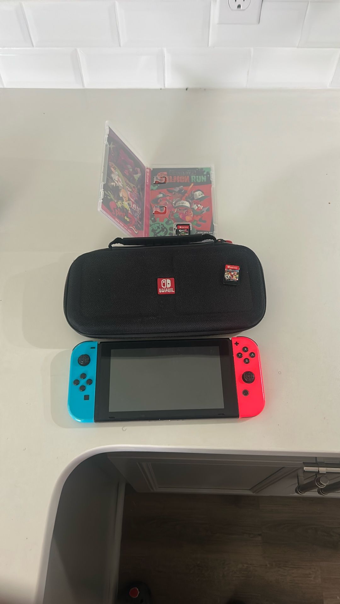 Nintendo Switch With 2games And A Case To Carry Around 