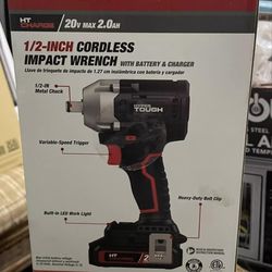 Hyper Tough Impact Wrench New In Box Original Pictures Attached Battery Charger