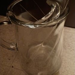 Glass Lemonade Pitcher-Antique