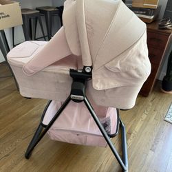 Pink bassinet For Nuna PIPA urbn & TRIV next Travel System × 1 pink