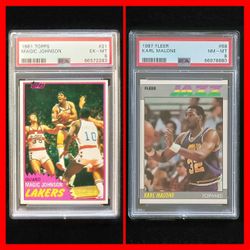 Superstars Basketball Cards PSA Graded