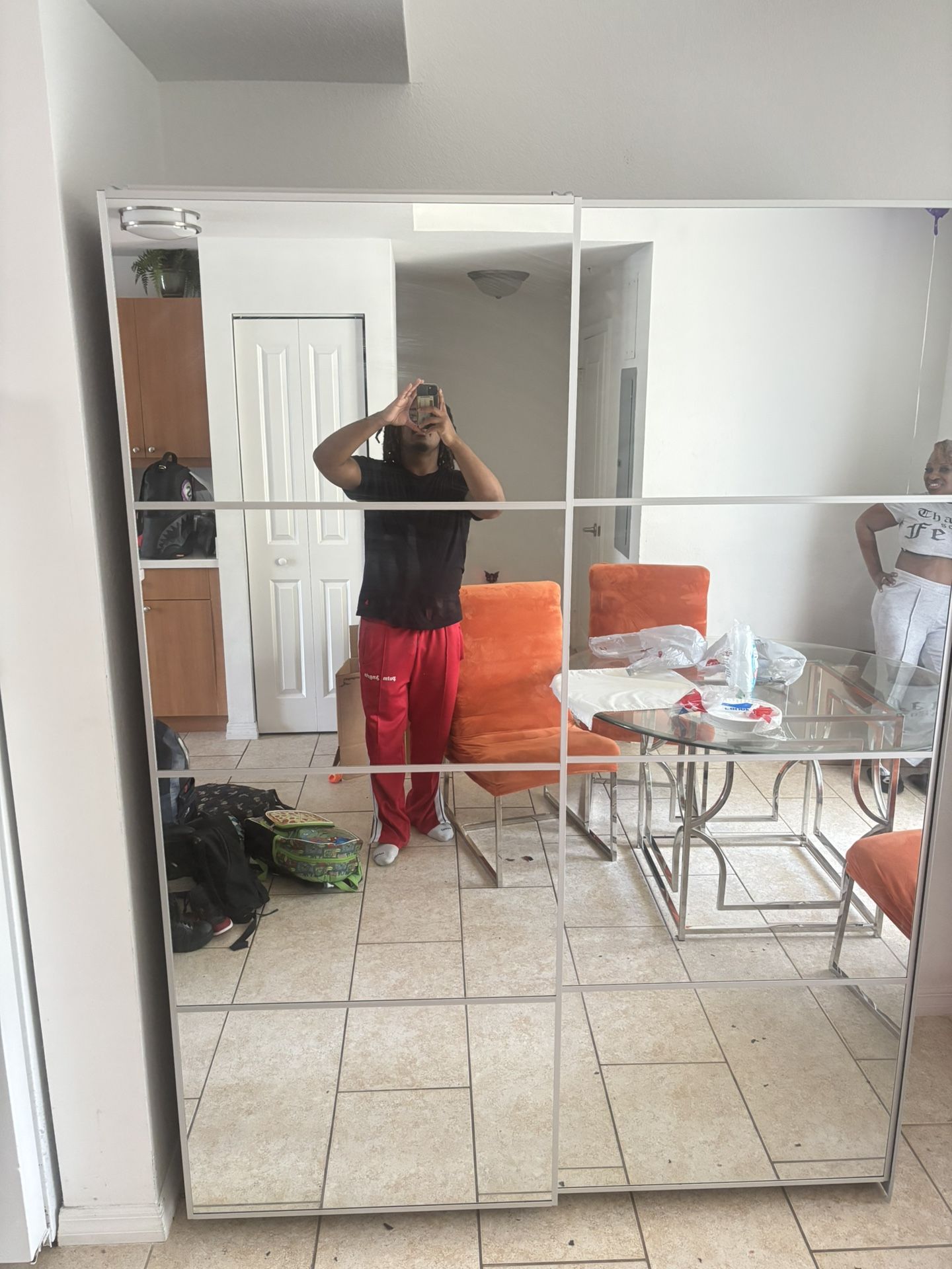 Vanity wardrobe mirror