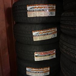 SET OF FOUR NEW TIRES 225/60/16 ARROYO GRANDSPORT A/S INCLUDING MOUNT AND BALANCE, ASK ME FOR SIZES AND BRANDS 