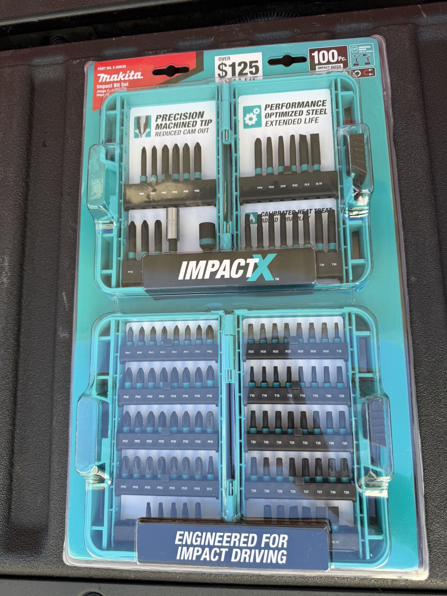 Makita ImpactX Driver Bit Set (100 Piece) – Nuevo