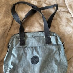 Kipling Denim Print Shoulder Bag