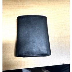 Black Leather Wallet 