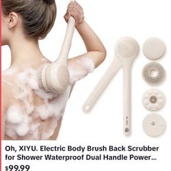 Oh, XIYU Electric Body Brush Back Scrubber Full Kit