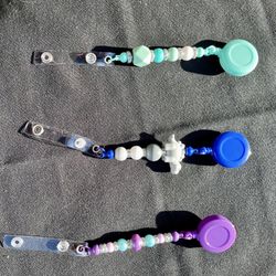 Badge Reel Or For Keychains, Retractable, Uniform Accessory, Valentine’s Day Gift 