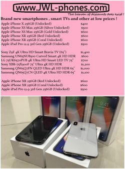 ^.^ iPHONES X,XS,XR ^.^ 199$