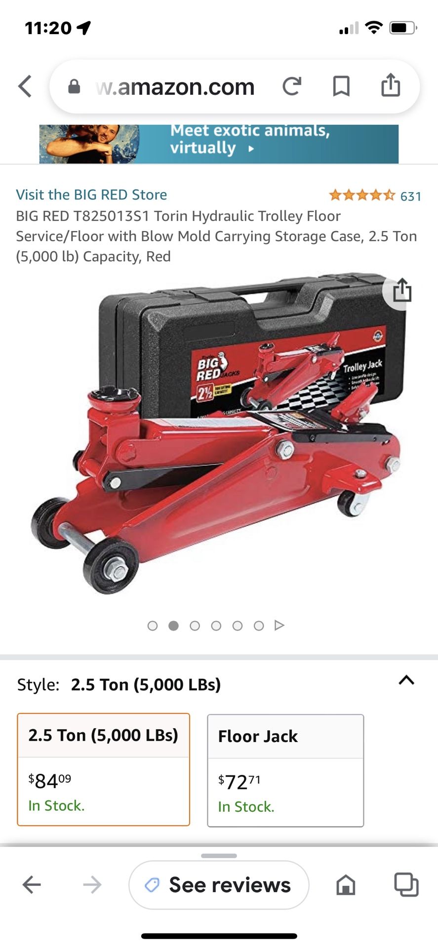 Toruń Big Red Jack 2 1/2 Ton capacity