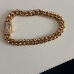 Men gold plated bracelet