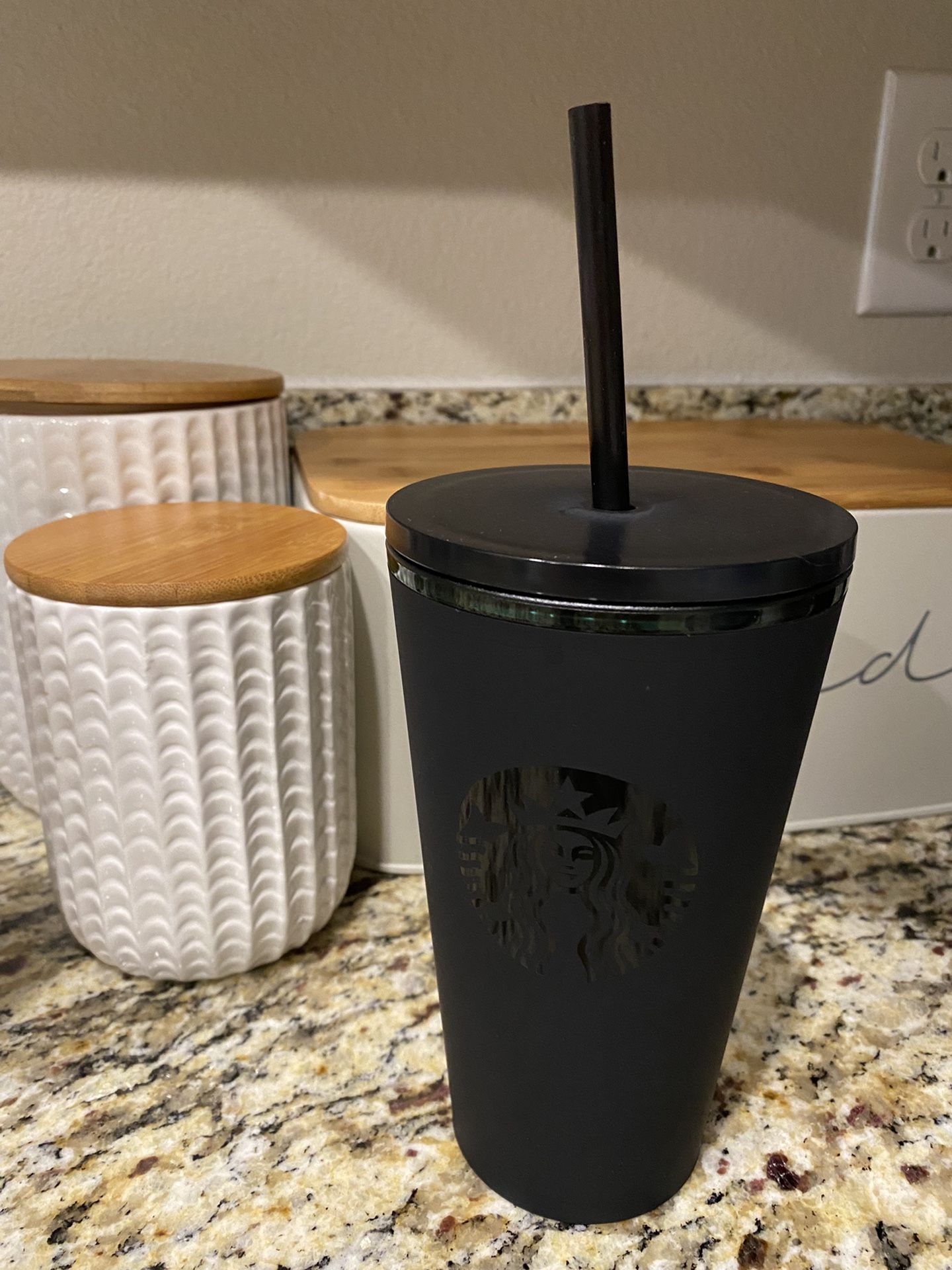 Starbucks tumbler matte black