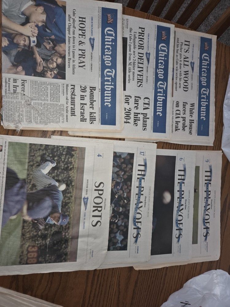 Huge Lot Of Cubs Memorable Chicago Tribune 2003