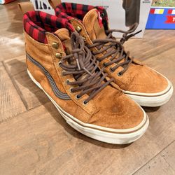 Vans sk8 Hi Insulated Size 9 Brown (waterproof)