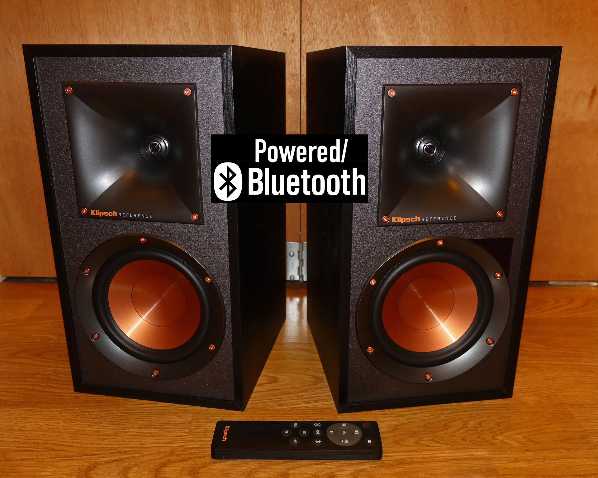 Klipsch R-51PM Powered Bluetooth Speaker, Black w/ Remote Control