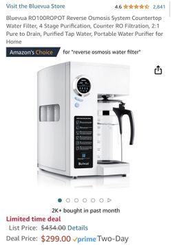 Bluevua Reverse Osmosis Countertop Water Filter