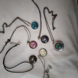 6 Triquetra Pendants Necklaces One Is A Locket 