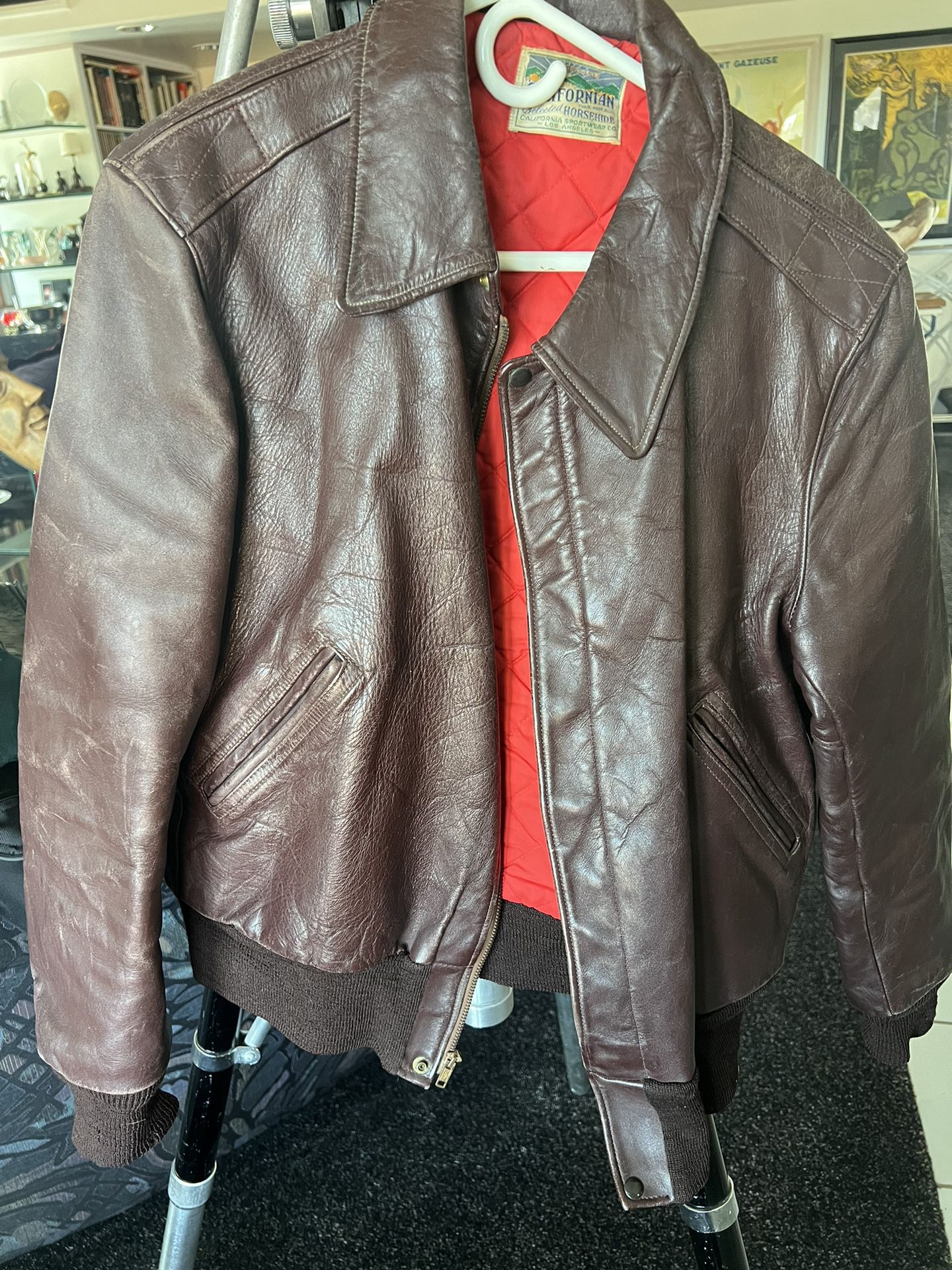 Vintage Genuine Californian Horsehide Leather Jacket M/L