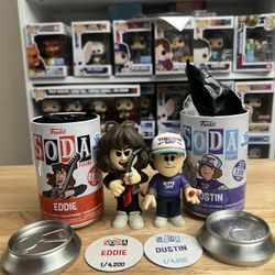 LE EXC 4200 PIECE Eddie Munson & Dustin Henderson Stranger Things Funko Sodas