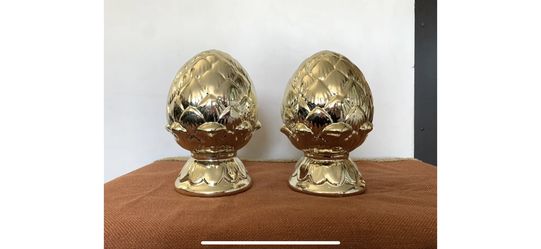 Decorative Golden Acorns-Set Of 2