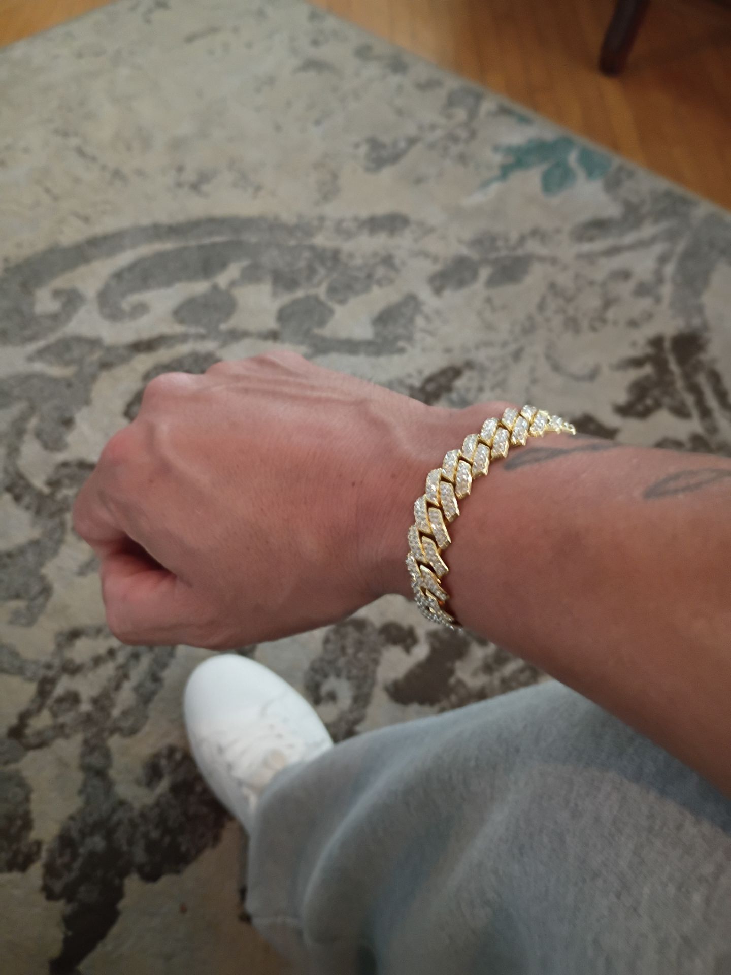 18k Gold plated men,s bracelet