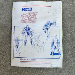 Captain America And The Avengers Arcade Game Manual