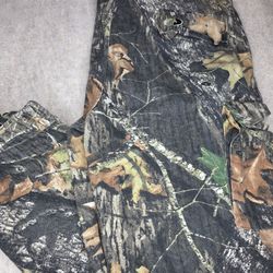 Mossy Oak Dye Lock Fall Foliage Men's Camo Cargo Hunting Pants XL 40x32 