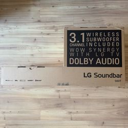 LG ST60 3.1 Channel Soundbar Wireless Subwoofer Dolby TV