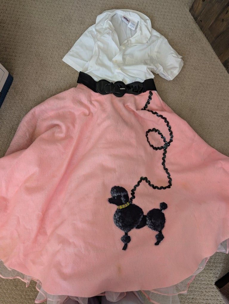 Halloween Costume: Handmade Pink Poodle Skirt + Petticoat