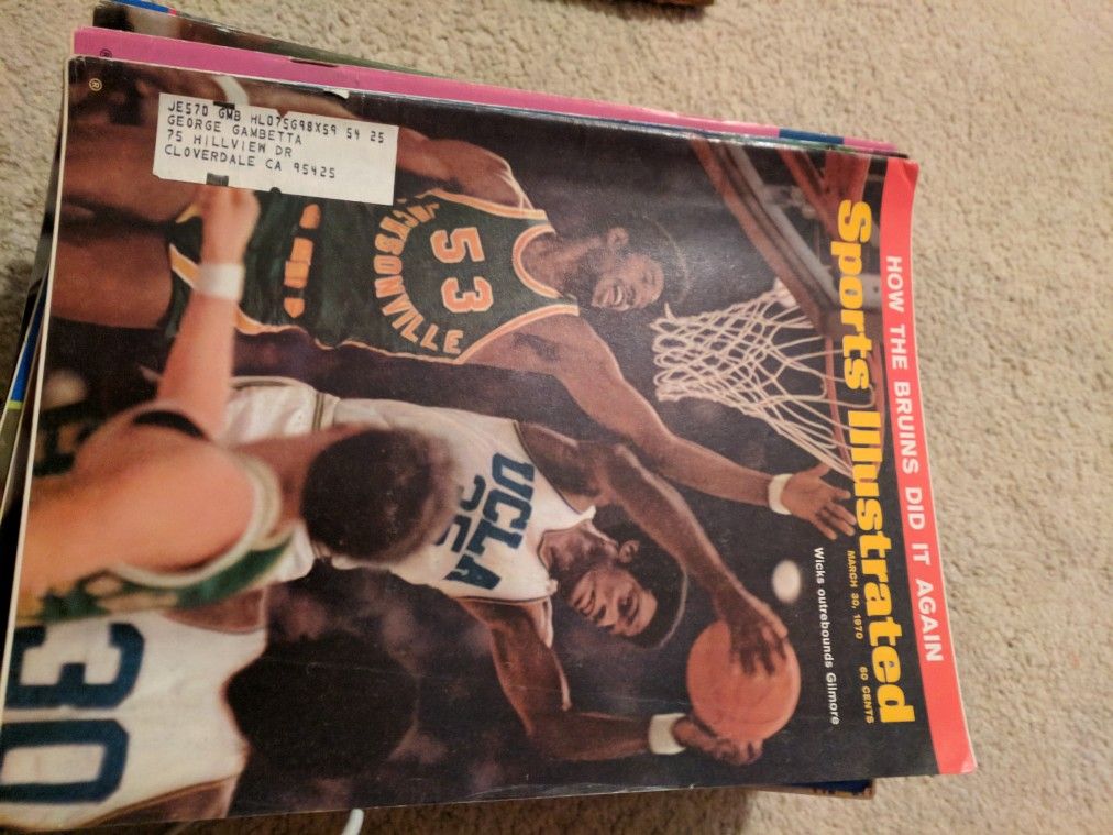 1970 sports illustrated Wicks vs Gilmore