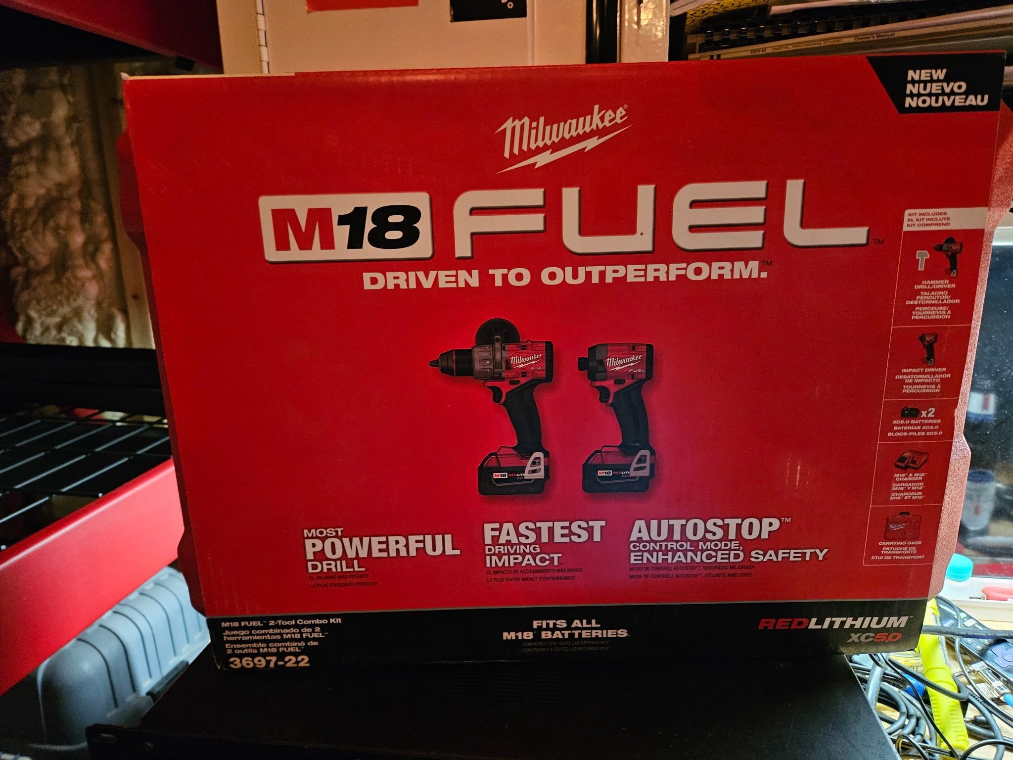M18 FUEL 18V Lithium-Ion Brushless Cordless Hammer Drill and Impact Driver Combo Kit (2-Tool) with 2 Batteries