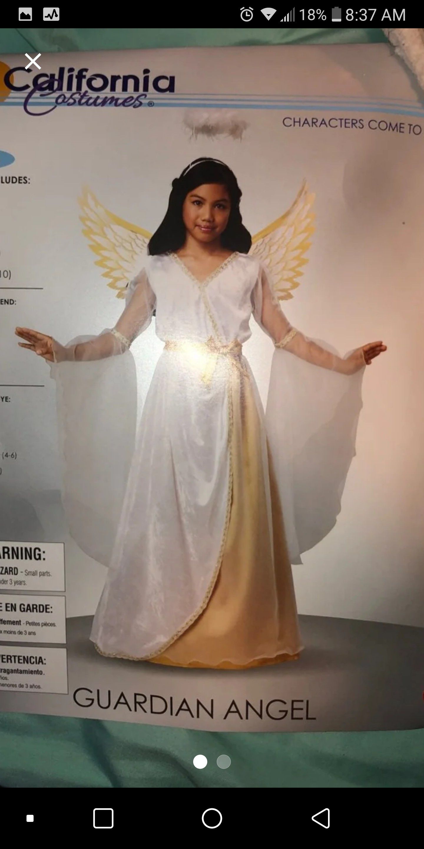 Costume angel guardian