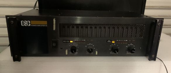 QSC 42 Vintage power Amplifier working
