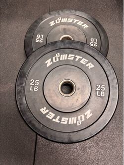 25lb & 10lb Zoomster Bumper Plates Set