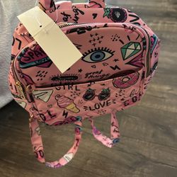 pink vegan backpack 