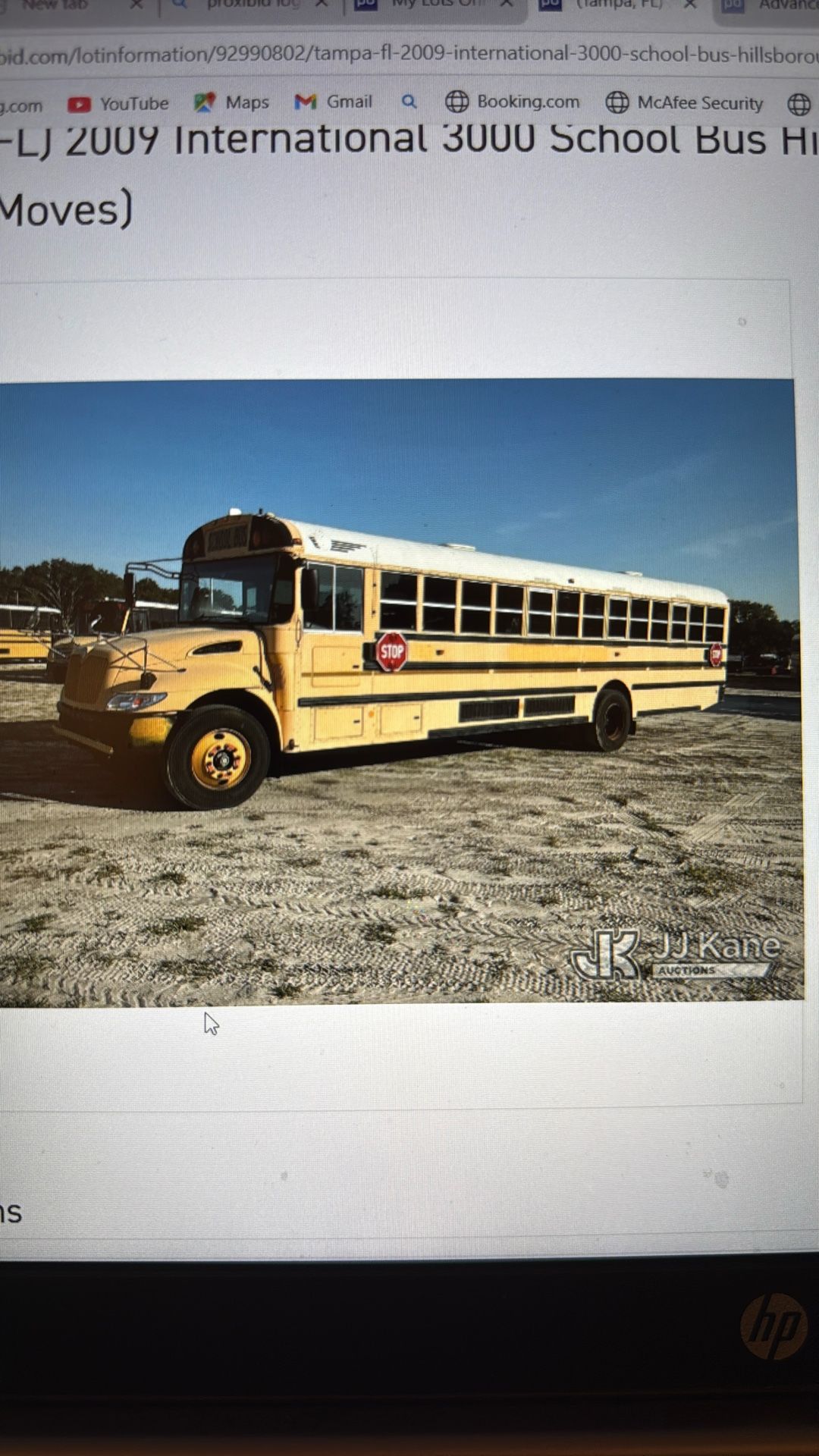 2009 School Bus International 3000 Runs And Move