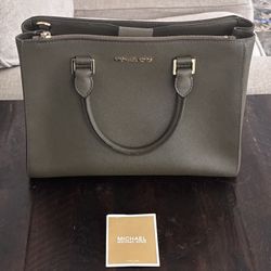 Michael Kors Olive Green Satchel Purse – Like New